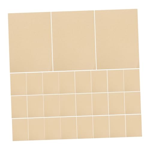 COOPHYA 1 Packung Kraftpapier Mini-notizblock Kartonpapier Braunes Briefpapier Einfaches Geschenkpapier Braunes Bastelpapier Schmierpapier Bulk-notizblöcke Band Khaki Zellstoffpapier von COOPHYA