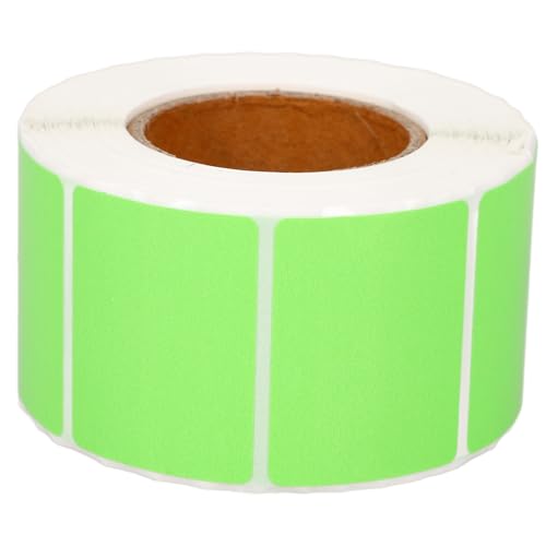 COOPHYA 1 Rolle Farbiges Thermopapier Etikettmarke Spender Klare Thermoetiketten Aufkleberdruckerpapier Markierungen Thermisches Etikett Aufkleberdruckpapier Thermoaufkleber Green von COOPHYA