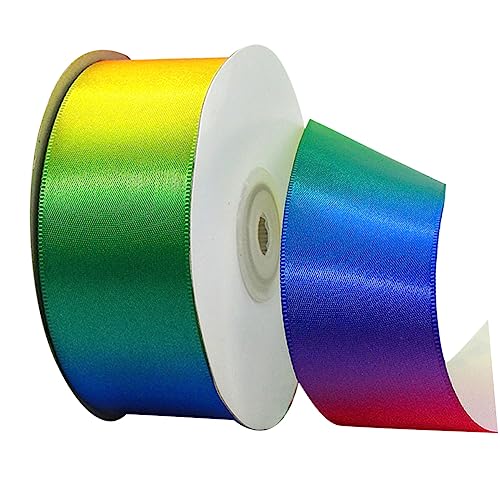 COOPHYA 1 Rolle Polyesterband für Kleidung Regenbogenbaumbänder Schleife Verpackungsband Geschenkverpackungsstreifen Bandband home decor home dekoration Gurtband Geschenkband Colorful von COOPHYA