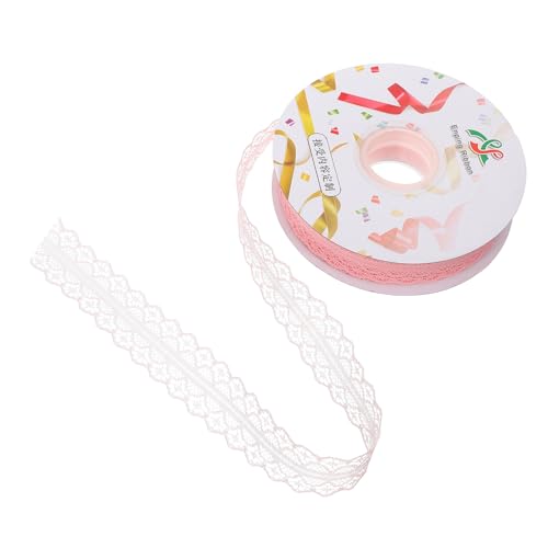 COOPHYA 1 Rolle Spitzenband seidenband ribbon pferdeparty schlüpfeier bastelpappe Blumen Stoff Band zum Verpacken von Geschenken Bänder zum Verpacken von Geschenken Polyester Rosa von COOPHYA