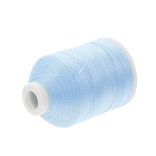 COOPHYA 1 Rolle leuchtendes Stickgarn großer Garnrollenhalter Nadel Seide weißer Faden Zubehör embroidery stickrahmen set sewing Stickgarn für den täglichen Gebrauch Nähgarn Polyester Blue von COOPHYA