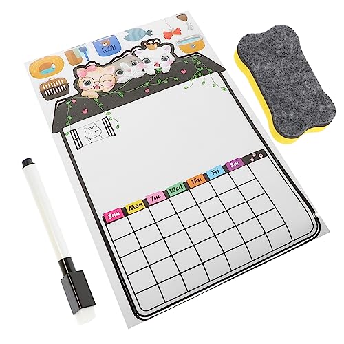 COOPHYA 1 Satz Notizblock, Kalender, Trocken Abwischbare Tafel, Notizen, Planung, Whiteboard, Küchen Nachrichtentafel, Magnetische Schreibtafel, Kühlschrank Nachrichtentafel, Kühlschrank von COOPHYA