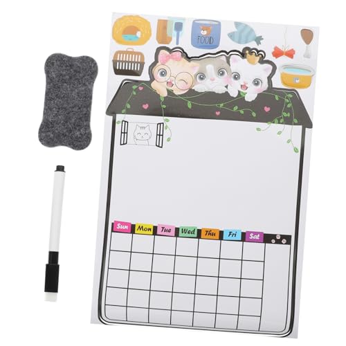 COOPHYA 1 Satz Notizblock Magnet Planke Liste küchenplaner die organizer schreibblöcke Kühlschrank-Message-Board aufkleber löschbares Message Board Zeitplanplanungs-Whiteboard PVC von COOPHYA