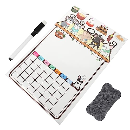 COOPHYA 1 Satz Notizblock Magnete Planke Liste kühlschrank kalender kühlschrank magnet fridge magnet Magnetische Bürotafel aufkleber Planungs-Whiteboard für Notizen Terminerinnerung PVC von COOPHYA