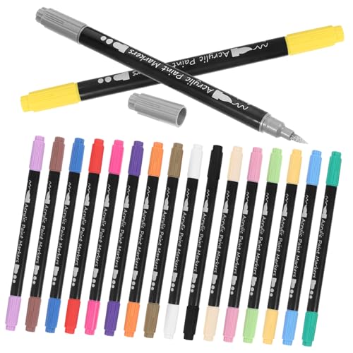 COOPHYA 1 Set Doppelseitiger Markierungsstift, Zeichen Und Farbmarkierungsstifte Für Journaling Marker Kit, Zeichenstifte, Farbmarkierungen Für Erwachsene, Zeichenmarkierungen, Extra von COOPHYA