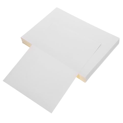 COOPHYA 100 Blatt Druckerpapier Dauerhaftes Vinyl Vinyl-aufkleber Kreisetiketten Vinyl-etiketten Etikettendrucker Klare Etiketten Bedruckbar Selbstklebendes Beschichtetes Papier von COOPHYA