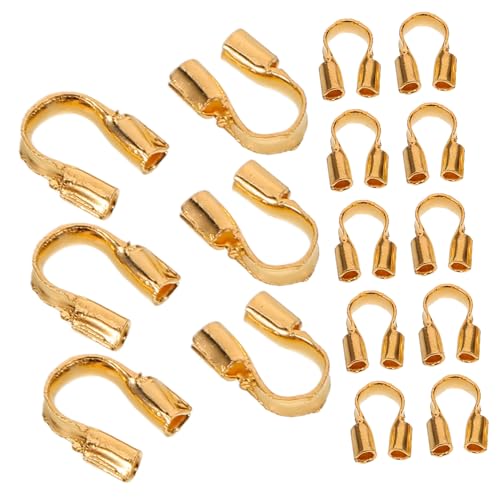 COOPHYA 100St Schmuckzubehör Armbinde bastelmaterial schutzrohr halsketten perlen Schlüsseletiketten-Tags D-Ring-Clip DIY-Schmuckherstellung Zubehör zur Schmuckherstellung Kupfer Golden von COOPHYA