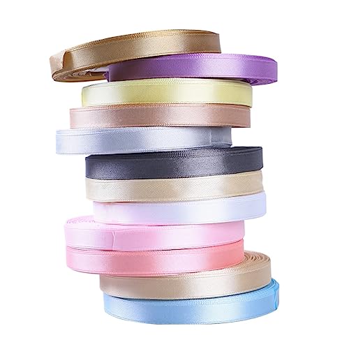 COOPHYA 12 Stück 25 Geschenkverpackungsband geschenkband ribbon geschenkeband verpackungen für satinkordel verpackung wohnungsdeko dekobänder bandfeile Polyesterband von COOPHYA