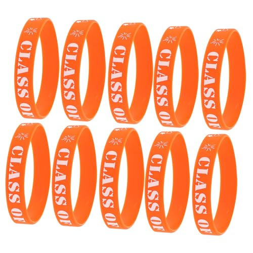 COOPHYA 20 Stück 2025 Motto Party Armbänder 2025 Abschluss Armbänder Aus Silikon Für Die Klasse Von 2025 High School Absolventen Armbänder Abschlusszubehör Für 2025 Abschluss Armbänder von COOPHYA