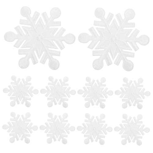COOPHYA 20 Stück Dekorative Aufnäher, Schneeflocke, Zum Aufbügeln, Weihnachtsapplikation, Aufbügler, Weihnachten, Winter, Zum Aufbügeln, Transfer, Pailletten, Stoffaufkleber, Weihnachts COOPHYA 20 Stück Dekorative Aufnäher, Schneeflocke, Zum Aufbügeln, Weihnachtsapplikation, Aufbügler, Weihnachten, Winter, Zum Aufbügeln, Transfer, Pailletten, Stoffaufkleber, Weihnachts von COOPHYA