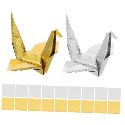 COOPHYA 200 Blatt Origami bastelideen bastelmaterial Metallisches Papier Bastelpapier papier basteln Faltpapier-Set quadratisches Faltpapier schillerndes Faltpapier Glitter Faltpapier von COOPHYA