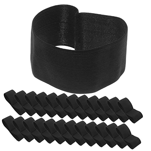 COOPHYA 25st Schwarzer Trauergürtel Armbinden Schwarze Armbinde Zur Trauer Schwarzes Armband Armbinde Der Trauer Gebetsarmband Trauerarmbänder Trauerarmband Gedenkarmband Polyester Black von COOPHYA