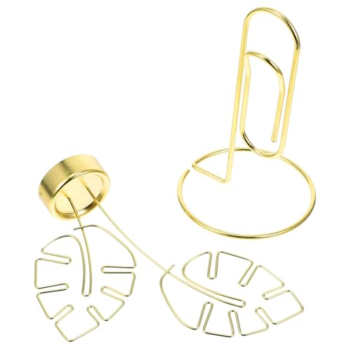 COOPHYA 2st Desktop-nachrichtenordner Bretter Platte Tellerhalter Zum Präsentieren Staffelei Stehen Desktop-bildhalter Hochzeitsandenken Tischfotohalter Clips Anzeige Frauen Eisen Golden von COOPHYA