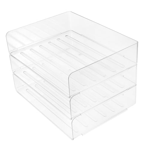 COOPHYA 3 Für Aktenregale Büroorganisator Organisator Für Papierakten Briefablage Papier-Organizer Dokumentenorganisator Desktop-Organizer Spitze Transparent Das Haustier von COOPHYA