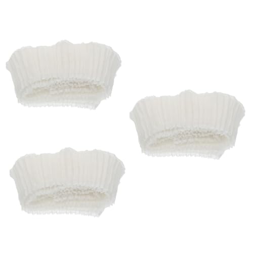 COOPHYA 3 Stck. Kleidung dekoration goldhochzeit schlüpfeier pferdeparty dekoringe decor Spitzenstoff Spitzenbesatzband Bustier trimmen Leinen vorhang gardinen Kragensaum Spitzenband Weiß von COOPHYA