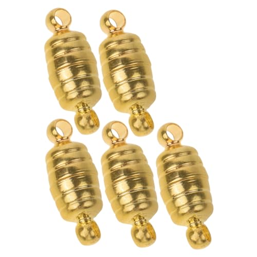 COOPHYA 5 Stück Magnetschnalle Schmuckverschlüsse Konverter Schmuck Magnetverschlüsse Halskettenverschluss Gold Halskette Kette Schmuck Verriegelungsverschluss Kette Für Halskette Schmuck von COOPHYA