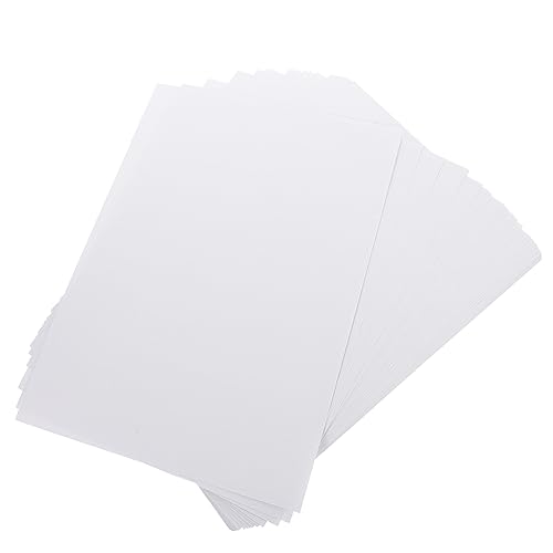 COOPHYA 50 Blatt Aufkleber Thermobonpapier Klebeband Lebensmitteletiketten Punkt adressetiketten einschlagpapier Kopierpapier Klebeetiketten aus Papier Briefpapier selbstklebend Weiß von COOPHYA