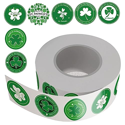 COOPHYA 500pcs St. Patricks Day Aufkleber Shamrock Decals Water Flaschenhülle Aufkleber von COOPHYA