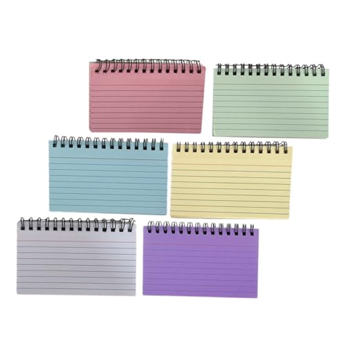 COOPHYA 6pcs Mini Spirale Notizblöcke Spule Notebooks Für Journal Notebook Digital Notebook Büro Memo Pad von COOPHYA