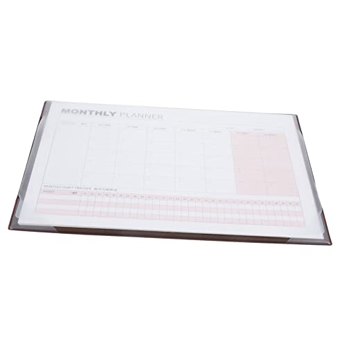 COOPHYA Blech leerer Wandkalender monatlich großer Tischkalender Kalendertafel Notizblock Revision Liste büroartikel büromaterial Terminkalender notepad Planblöcke Monatsplaner PVC Coffee von COOPHYA