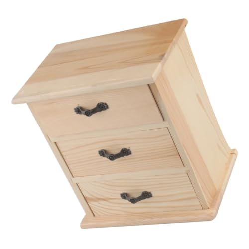 COOPHYA Schreibtisch Junk-schubladen-organizer Schreibtischablage Aufbewahrungsschubladen-organizer Schrankschublade Mini-aufbewahrungsschubladen Puppenhauskommode Holz von COOPHYA