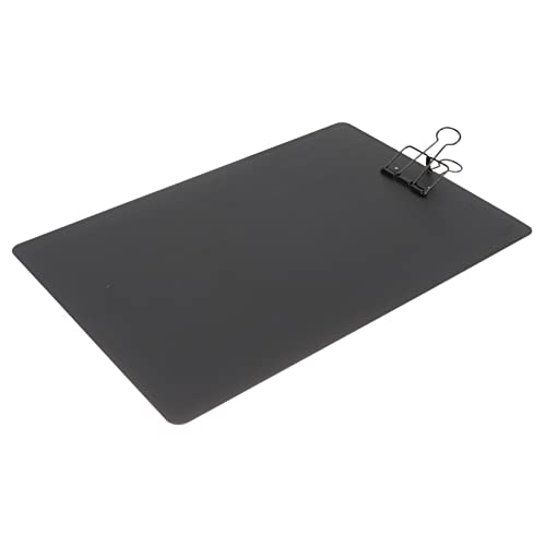 COOPHYA Schreibunterstützungstafel Bretter Schwarze Zwischenablage Papier Pflegeklemmbrett Klappbar Planke Süßes Klemmbrett Clip Notizblock Multi Whiteboard Dokumentieren Black Metall von COOPHYA