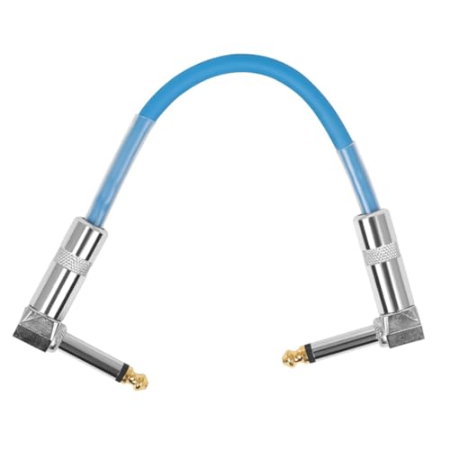 COOPHYA kabel für elektrische gitarre Leistung Patch-Kabel Gitarrenverstärkerkabel Umschalter Stromversorgung gitarrenkabel guitar cable bläulich Patchkabel Gitarrenpedalkabel Metall Blue von COOPHYA