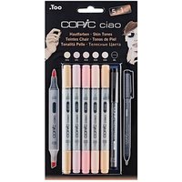 COPIC® Ciao 5+1  Layoutmarker-Set farbsortiert 1,0 + 6,0 mm, 6 St. von COPIC®