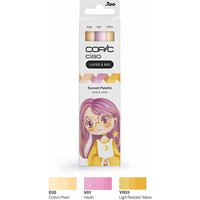 COPIC® Ciao Sunset Palette Layoutmarker-Set farbsortiert 1,0 + 6,0 mm, 3 St. von COPIC®
