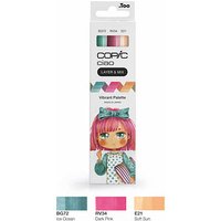 COPIC® Ciao Vibrant Palette Layoutmarker-Set farbsortiert 1,0 + 6,0 mm, 3 St. von COPIC®