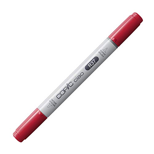 COPIC Ciao Marker Typ R - 37, Carmine, vielseitiger Layoutmarker, mit einer mittelbreiten und einer Brush-Spitze von Copic