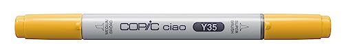 COPIC Ciao Marker Typ Y - 35, Maize, vielseitiger Layoutmarker, mit einer mittelbreiten und einer Brush-Spitze von Copic