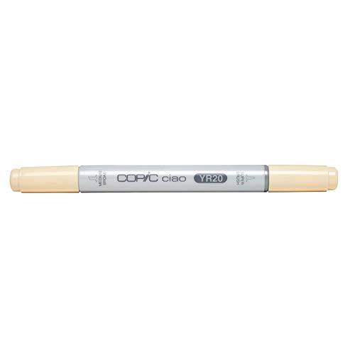 COPIC Ciao Marker Typ YR - 20, Yellowish Shade, vielseitiger Layoutmarker, mit einer mittelbreiten und einer Brush-Spitze von Copic