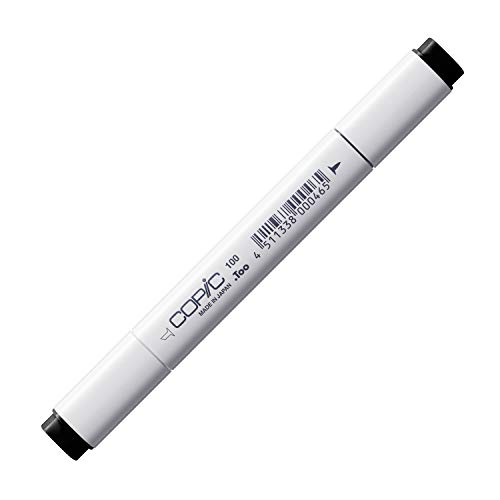 COPIC Classic Marker Typ - 100, black, professioneller Layoutmarker, mit einer breiten und einer feinen Spitze von Copic