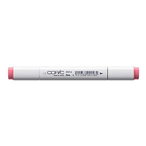 COPIC Classic Marker Typ RV - 14, Begonia Pink, professioneller Layoutmarker, mit einer breiten und einer feinen Spitze von Copic