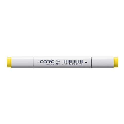 COPIC Classic Marker Typ Y - 06, Yellow, professioneller Layoutmarker, mit einer breiten und einer feinen Spitze von Copic