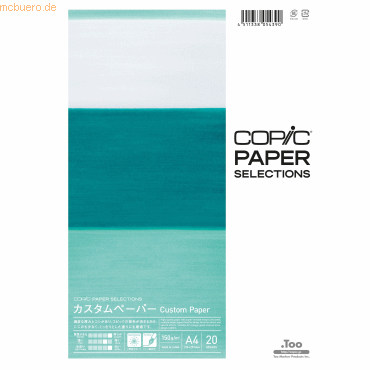 COPIC Zeichenpapier Paper Selections Custom A4 20 Blatt 150 g/qm von COPIC