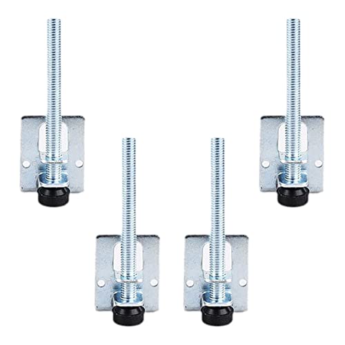 COQALINEX Nivellierungsecke, 4er-Pack Verstellbare Kleiderschrankfüße, Möbelbeine Mit Fester Stütze, Geeignet for Regale, Kleiderschränke, Schränke Und Mehr(4pcs 100mm) von COQALINEX