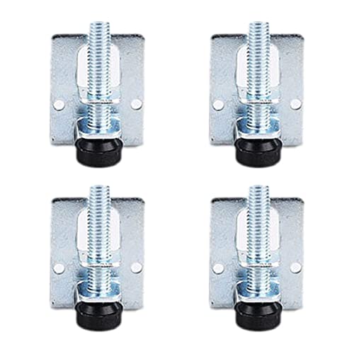 COQALINEX Nivellierungsecke, 4er-Pack Verstellbare Kleiderschrankfüße, Möbelbeine Mit Fester Stütze, Geeignet for Regale, Kleiderschränke, Schränke Und Mehr(4pcs 60mm) von COQALINEX