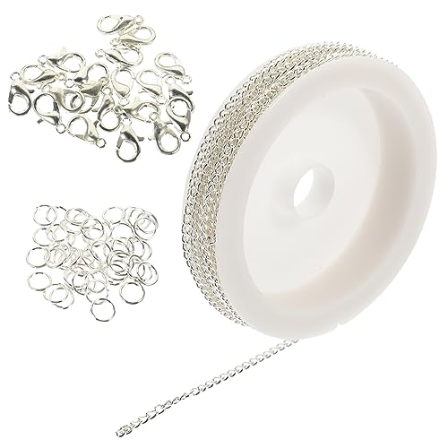 CORHAD 1 Rolle Armband Halskette Werkzeuge Verschlüsse für Schmuckzubehör Schmuckwerkzeuge selber machen edelsteine schmucksteine gems DIY-Werkzeuge Schmuck Dekorationskette Eisen Silver von CORHAD