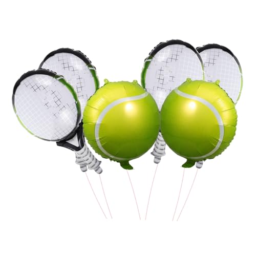 CORHAD 1 Satz Aufblasbare Tennisdekoration Ballongebläsemaschine Große Tennisballballons Ballonpumpe Elektrisch Schläger Sportparty-ballon Pfirsichballons Golfwagen-ballons Aluminiumfolie von CORHAD