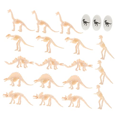 CORHAD 1 Satz Dinosaurier-modell Dinosaurierskelette Skelett Dekorationen Kuchen Topper Dinosaurier-ei-cupcake-topper Skelettmodell Dinosaurierknochen Dinosaurier-skelett Pvc von CORHAD