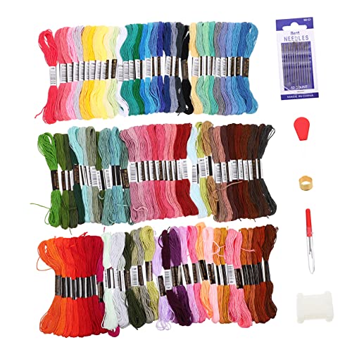 CORHAD 1 Satz Stickgarn Handgefertigte Armbänder Strickset Armband-set Armbänder Für Kinder Punch-nadel-kit Kreuzstichpackungen Für Kinder Armband Für Kinder Stickset Für Kinder Polyester von CORHAD