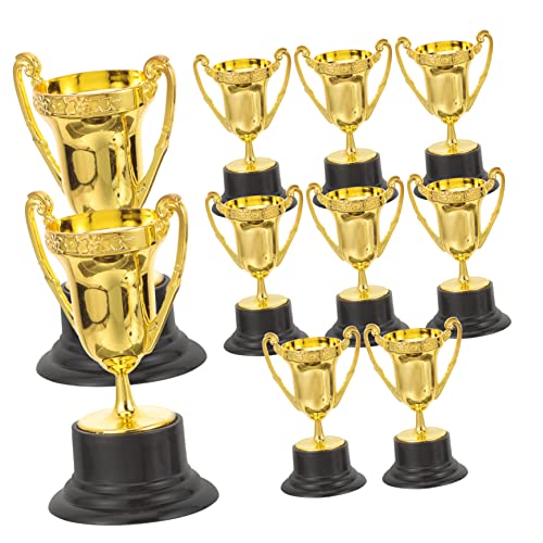 CORHAD 10 Stück Trophäen Partygeschenke Kinder Trophäen Kinder Auszeichnungen Kinder Party Auszeichnung Goldene Trophäen Für Kinder Trophäen Große Spielzeuge Für Preise Fußball von CORHAD