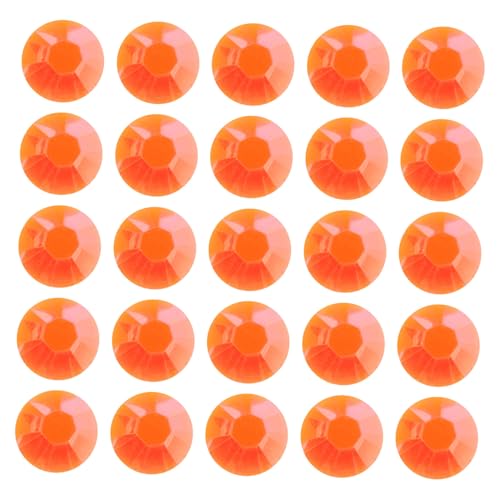 CORHAD 1000 Stück Kunstharz Strasssteine Orangefarbene Flatback Kristalle Strasssteine Diamanten Zum Basteln DIY Nageldekoration Becher Schuhe Kleidung Stoff von CORHAD