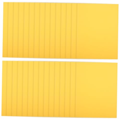 CORHAD 100st Origami Basteln Diy Papier Papiere Falten Farbiges Druckpapier Regenbogen-origami-papier Origami-papierhandwerk Farbiges Pergamentpapier Beidseitig Faltbares Papier Yellow von CORHAD