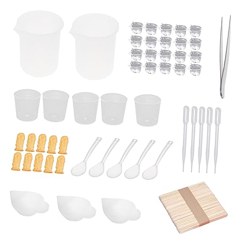 CORHAD 101St Klebewerkzeug Epoxid-Material-Kit de para gelatinas DIY Bastelwerkzeuge Epoxid-Kit zum Selbermachen bastelkasten bastel set DIY-Epoxy-Kit DIY-Werkzeug aus Kunststoff Holz von CORHAD