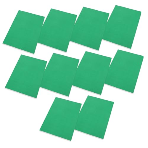 CORHAD 10st Grüner Karton Farbiger Karton Kraftkarton Zubehör Für Die Kartenherstellung Bastelbedarf Kartenvorrat Bunter Karton Farbkarton Papier Green von CORHAD