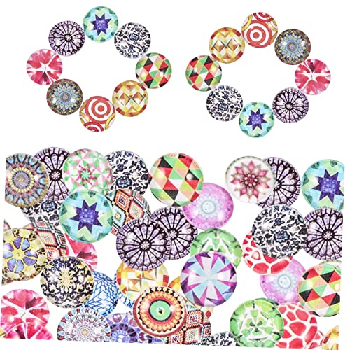 CORHAD 12mm Bunte Patches Für DIY Schmuck Mosaiksteine Cabochons Für Ohrringe Bastelbedarf Mixed Color Glassteine Handgemachte Schmuckzubehör von CORHAD