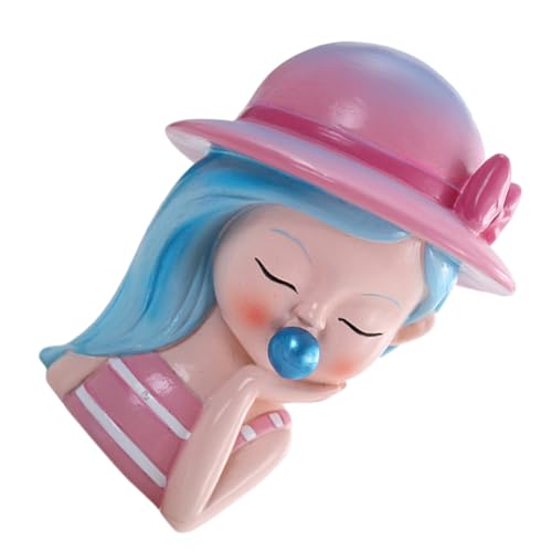 CORHAD 1Stk mädchen puppe dekoration Dessert-Ornament Sammlerfiguren für Mädchen Türdekoration kinderzimmerdeko room decoration Tortendeko für Kinder Partyzubehör Harz Sky-blue von CORHAD